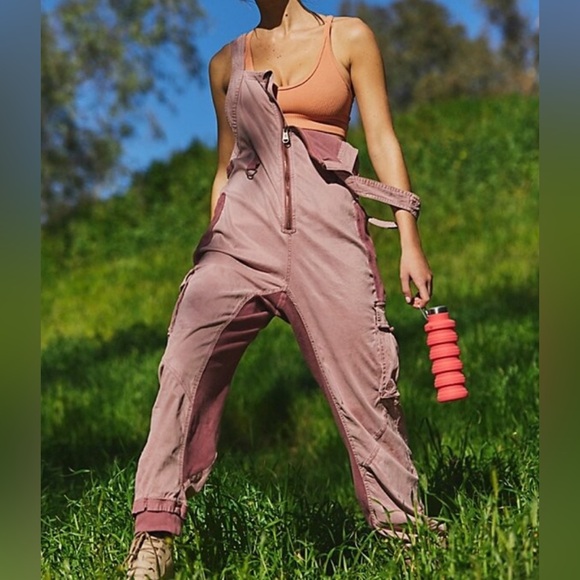 Free People Movement Fast Track Onesie in Withered Rose Women’s Size Small - Picture 8 of 8